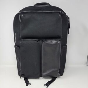 Troubadour Ridge Backpack Black Technical Laptop Bag Travel Commuter Business